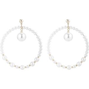 Eye Candy pearl hoops with little drop pearl